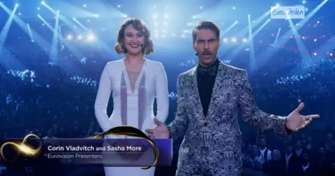 Netflix A scene from Eurovision: The story of Fire Saga
