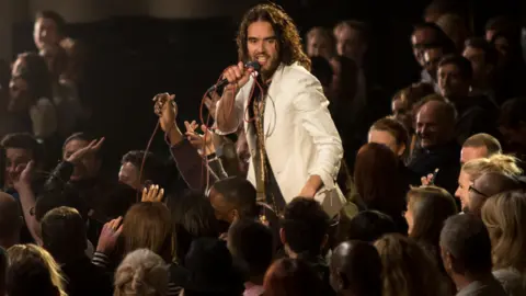 Getty Images Russell Brand performs at Brixton Academy on March 9, 2014 in London, England