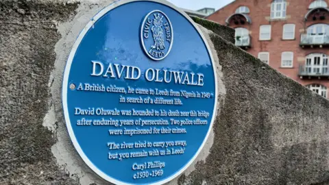 Tom Airey/BBC David Oluwale plaque