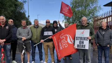 BBC Roads Service Woodburn depot Waterside in Derry