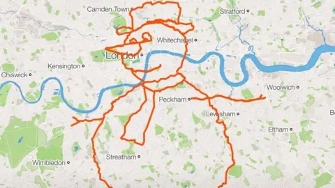 Strava.com Strava art