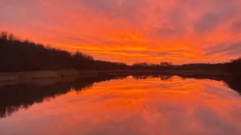 Curly Claire Sunrise in Cotgrave, Nottinghamshire