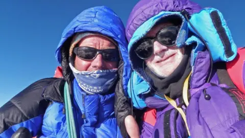 Rick Allen/Sandy Allan Rick Allen and Sandy Allan on a climb in 2012