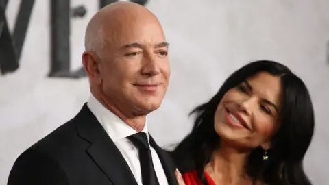 Getty Images Jeff Bezos and Lauren Sánchez