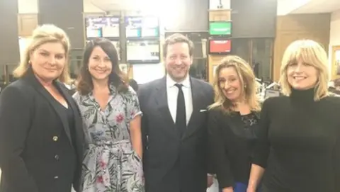 Benedicte Paviot, Liz Kendall, Ed Vaizey, Miranda Green and Rachel Johnson