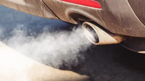 Getty Images A car exhaust