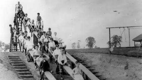 Wicksteed Park  Wooden Slide