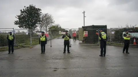 Getty Images Police in Kirby Misperton