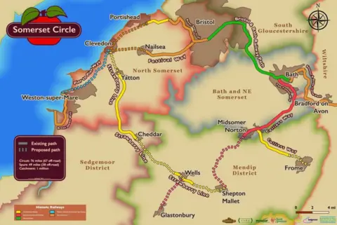 Mendip District Council Plans showing the Somerset Circle