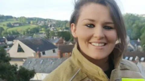 Sasha Acheson Sasha Acheson in fire service uniform