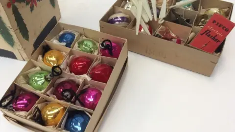 Hansons Auctioneers Steve Rose's Christmas baubles