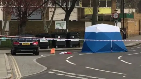 Area where man was attacked the morning after