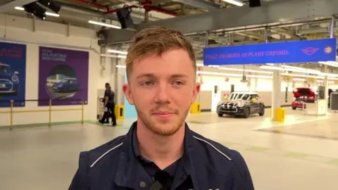 Jack Walton, maintenance engineer apprentice at MBW Mini Plant