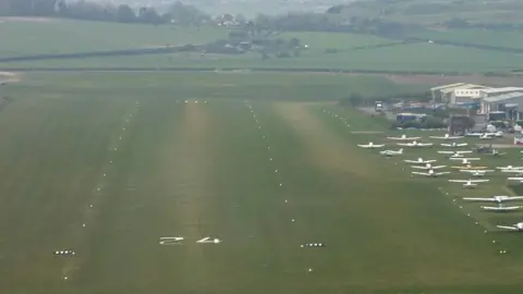 Colin Warrington/Anthony Dweck  Photo of Old Sarum airstrip from the air