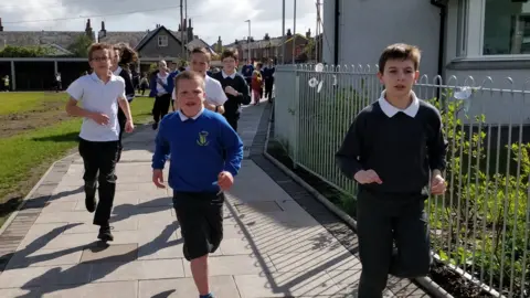 Pupils at St Ninians Primary