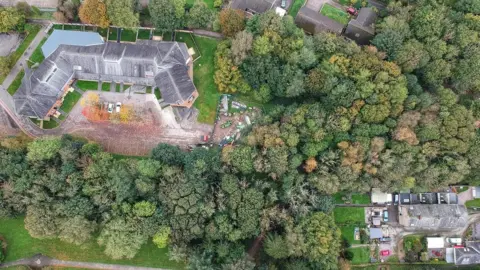 Mike Matthews An aerial image of the site