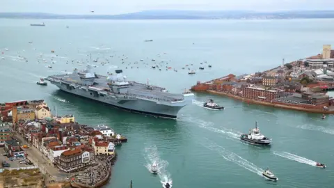 PA Media HMS Queen Elizabeth