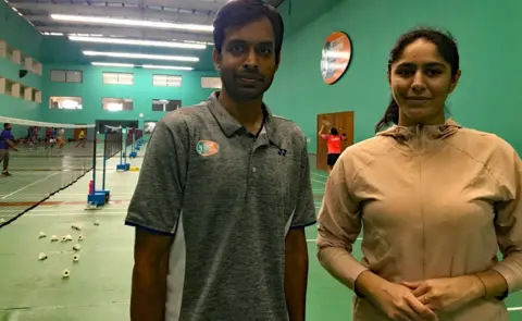 BBC Manasi Joshi with Gopichand