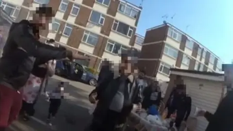 West Midlands Police People gathering at a barbecue in Coventry on Tuesday