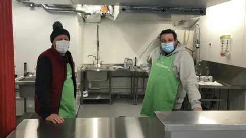 Wild Goose Cafe Cafe manager Andy Kinnersley and Lee Milkins (Wild Goose Chef)