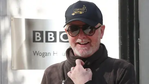 Getty Images Chris Evans outside BBC Wogan House