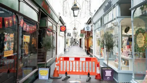 Getty Images Cardiff arcade closed