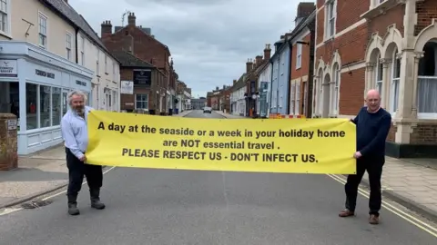 Anglia Press Agency Banner in Southwold