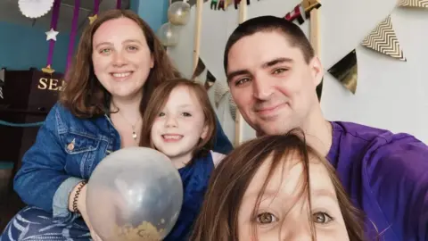 Burns family Richard, Patricia and children