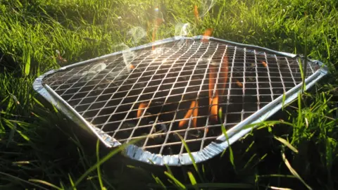Getty Images A disposable barbeque