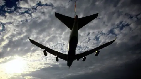 Getty Images Plane taking off from Heathrow Airport