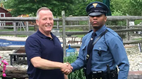 New Jersey State Police Trooper Michael Patterson and Matthew Bailly