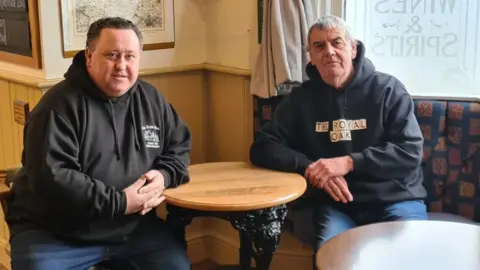 Royal Oak Terry and Bob in the pub