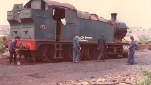 Russell Lark Train at Barry scrap yard