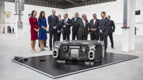 McLaren Automotive Duke and Duchess of Cambridge tour McLaren Centre in Rotherham