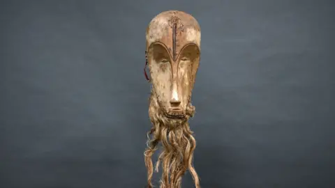 A Ngil mask of the Fang people of Gabon