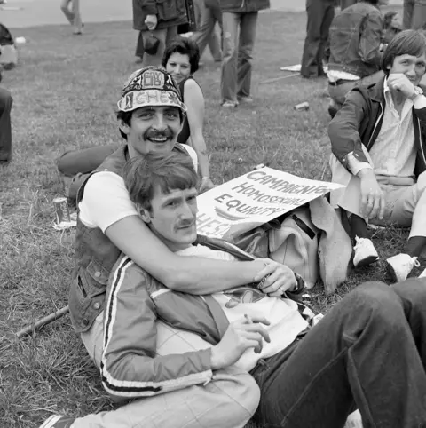 Robert Workman Archive, Bishopsgate Institute People attend the Pride march in 1977