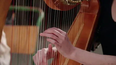 BBC ALBA Harp player