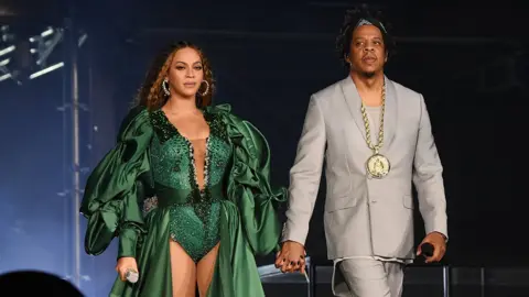 Getty Images Beyoncé and Jay-Z on tour together