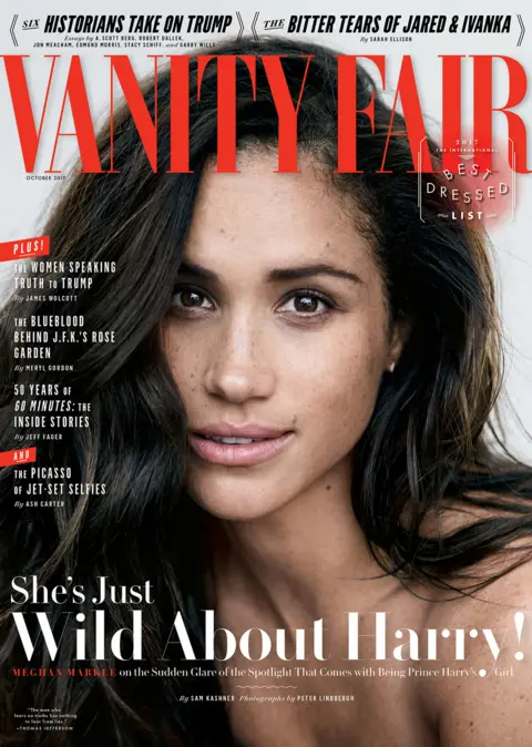 Vanity Fair/ Conde Nast Meghan Markle on the cover of Vanity Fair when she first spoke publicly about her relationship with Prince Harry