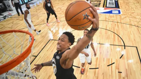 Getty Images DeMar Derozan dunking