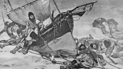 Getty Images An image showing a picture of Franklin crew members