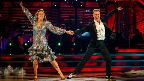 Jacqui Smith and Anton du Beke on Strictly Come Dancing