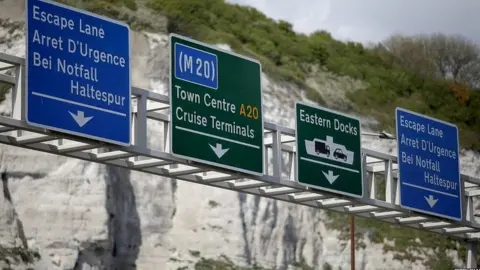 Getty Images Road signs at the Port of Dover