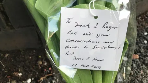 Flowers outside the property