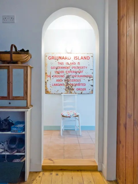 Dara McGrath Former warning sign for Gruinard Island