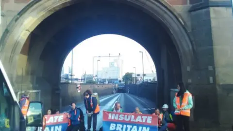 Insulate Britain Insulate Britain block the Blackwall Tunnel