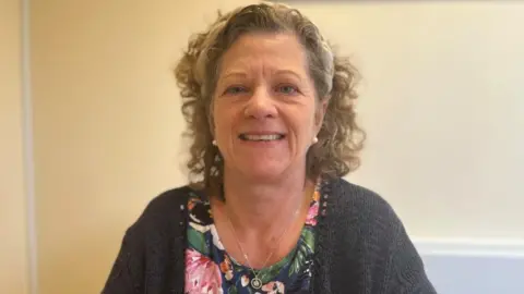 Nicola Haseler/BBC Sally Anderson at MK Money Lifeline