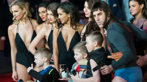 Getty Images Sacha Baron Cohen at the Grimsby premiere