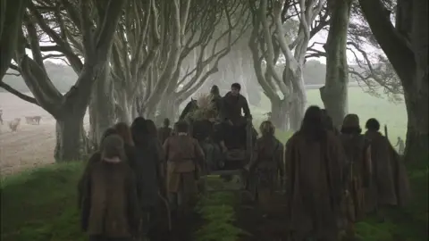 HBO/Sky Atlantic  The Dark Hedges outside Ballymoney are a draw for Game of Throne fans