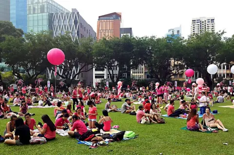 Getty Images Pink Dot rally in 2014